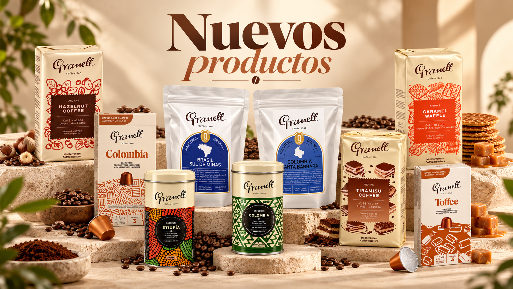 Nuevos productos Granell en Zona Caffè: cafés de origen, cafés aromatizados y cápsulas compatibles Nespresso